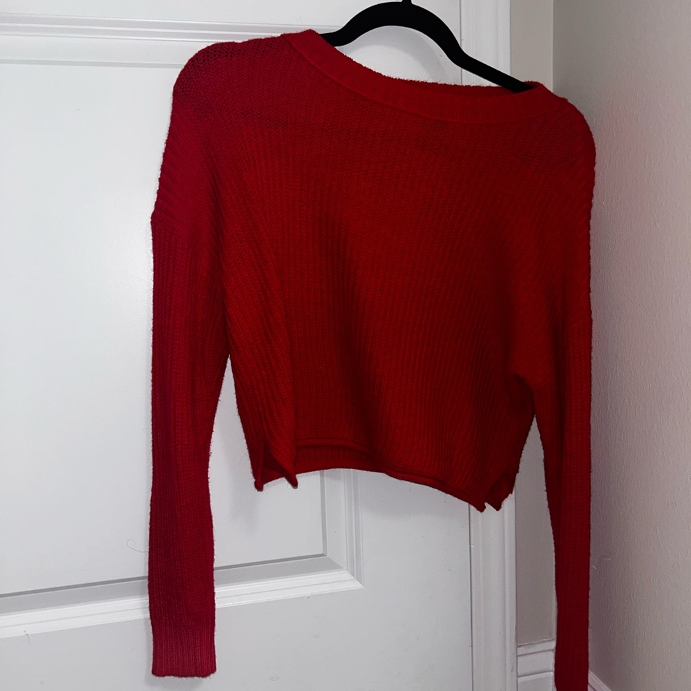 Wild fable red knit sweater
